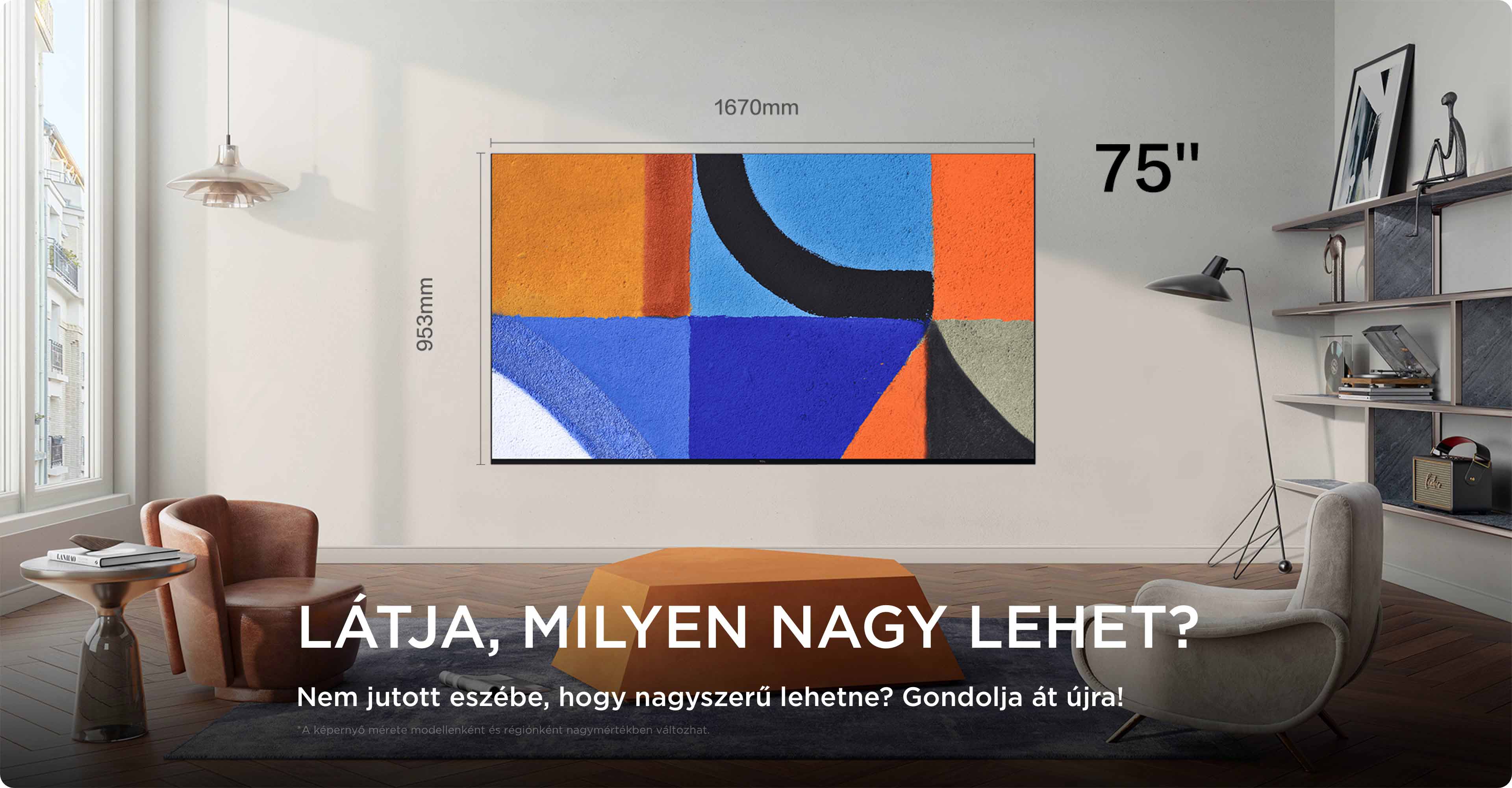 TCL Big TV Screen Size 