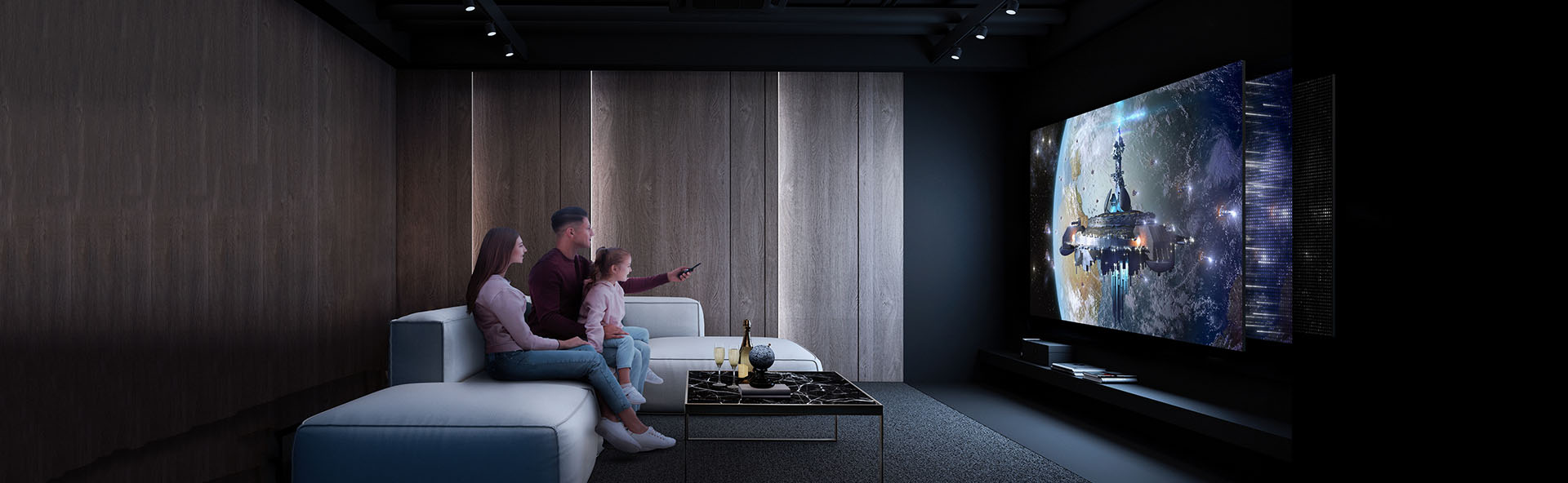 Wie Sie ihr Wohnzimmer in ein Heimkino und Theater verwandeln – eine ...