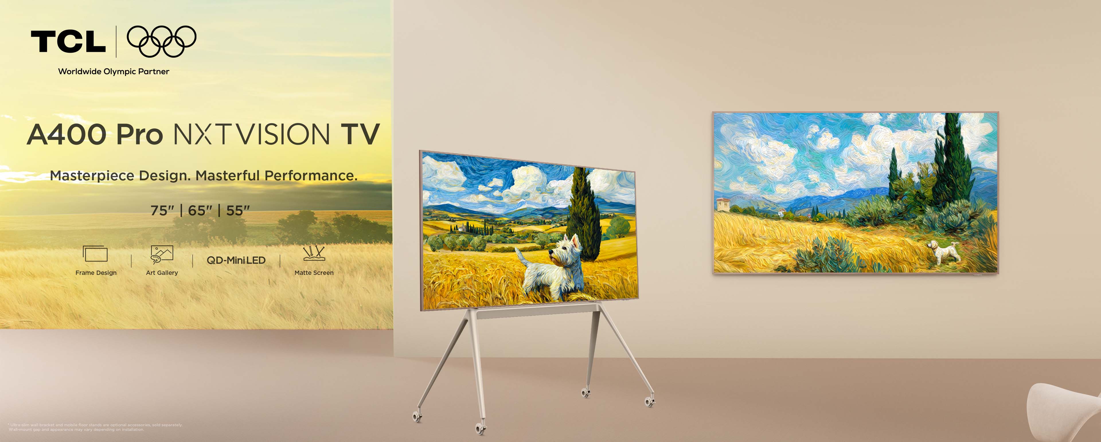 TCL A400 Pro NXTVISION TV Key Visual