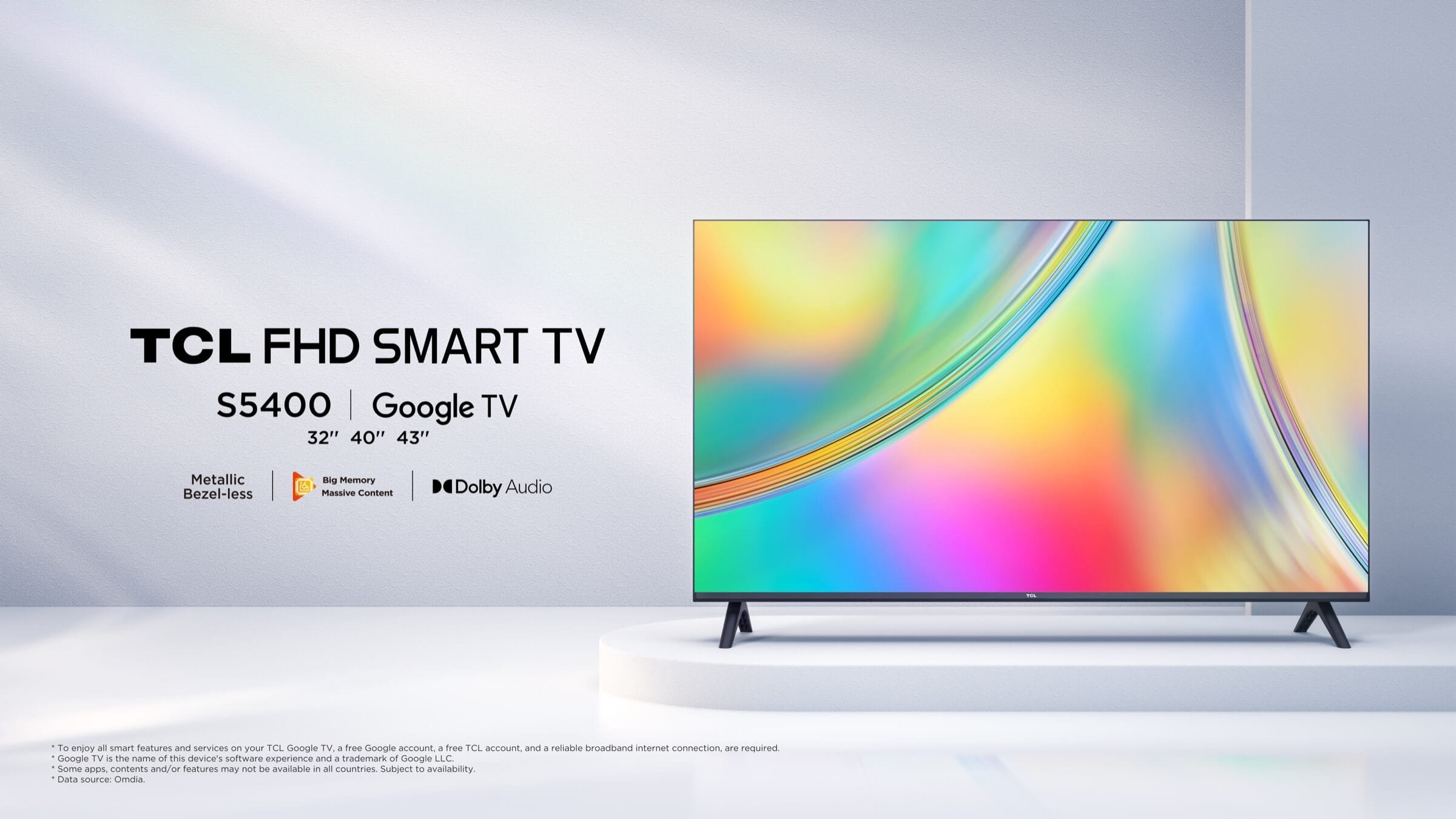 TCL S5400 2Kスマートテレビ 3255400 TCL S5400 2Kスマートテレビ 3255400 （Jual Smart Google TV