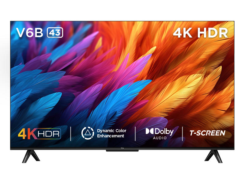 TCL 液晶カラーテレビ 43V型 V6Bシリーズ 2024年製 43V6B Amazon | TCL 43V型 テレビ 4K Google TV 液晶 43V6B W