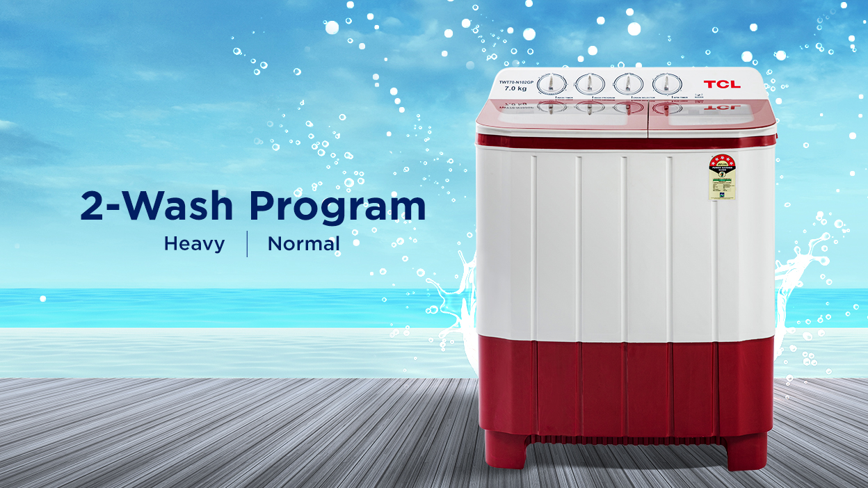 TCL 7.0 KG Semi Automatic Washing Machine TCL India