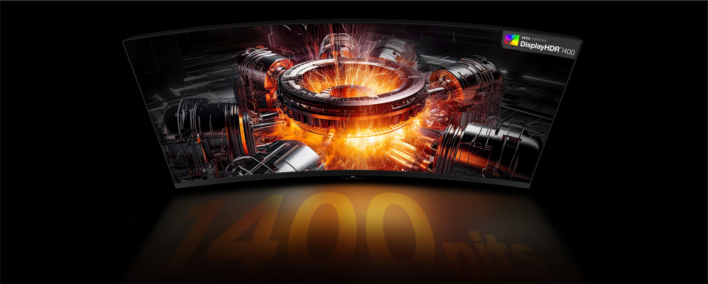 TCL 34R83Q Monitor 1600 nits top level professional HDR certification