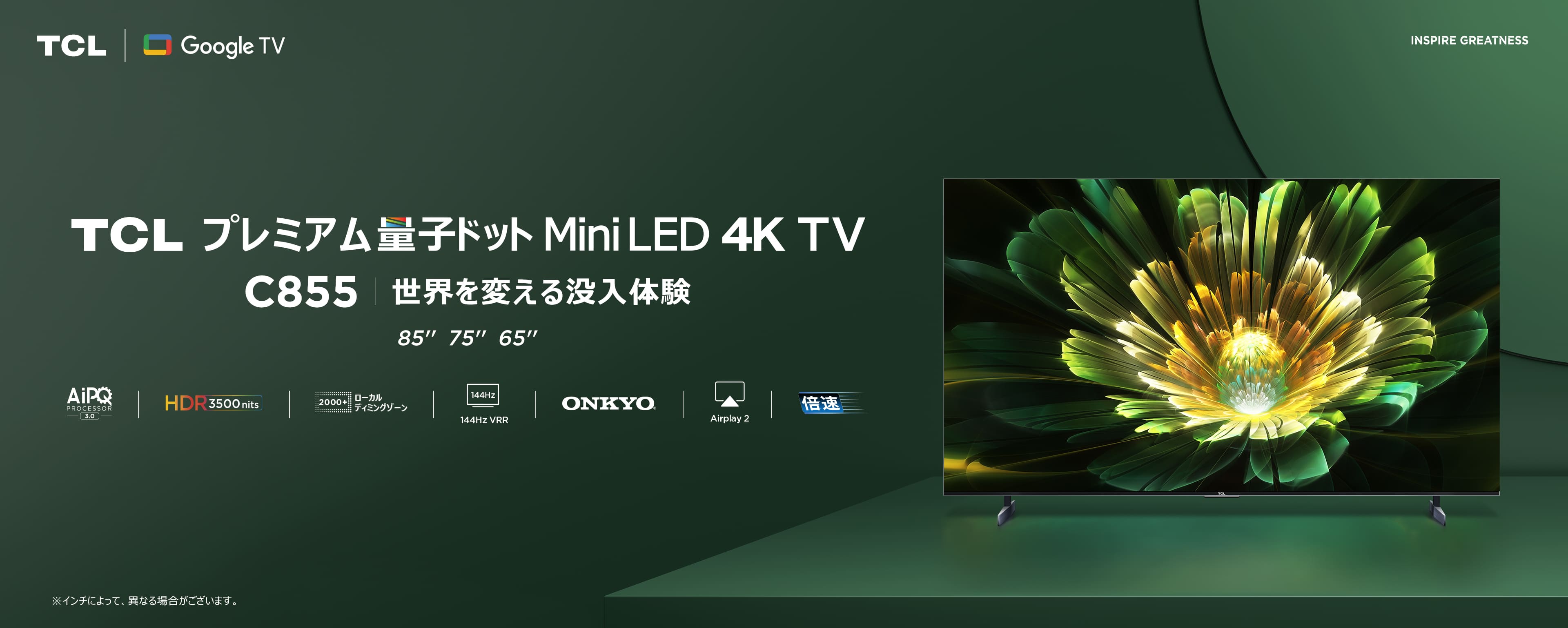 C855�ץ�ߥ������ӥɥå�Mini LED 4K�ƥ�ӤΥȥåץХʩ`