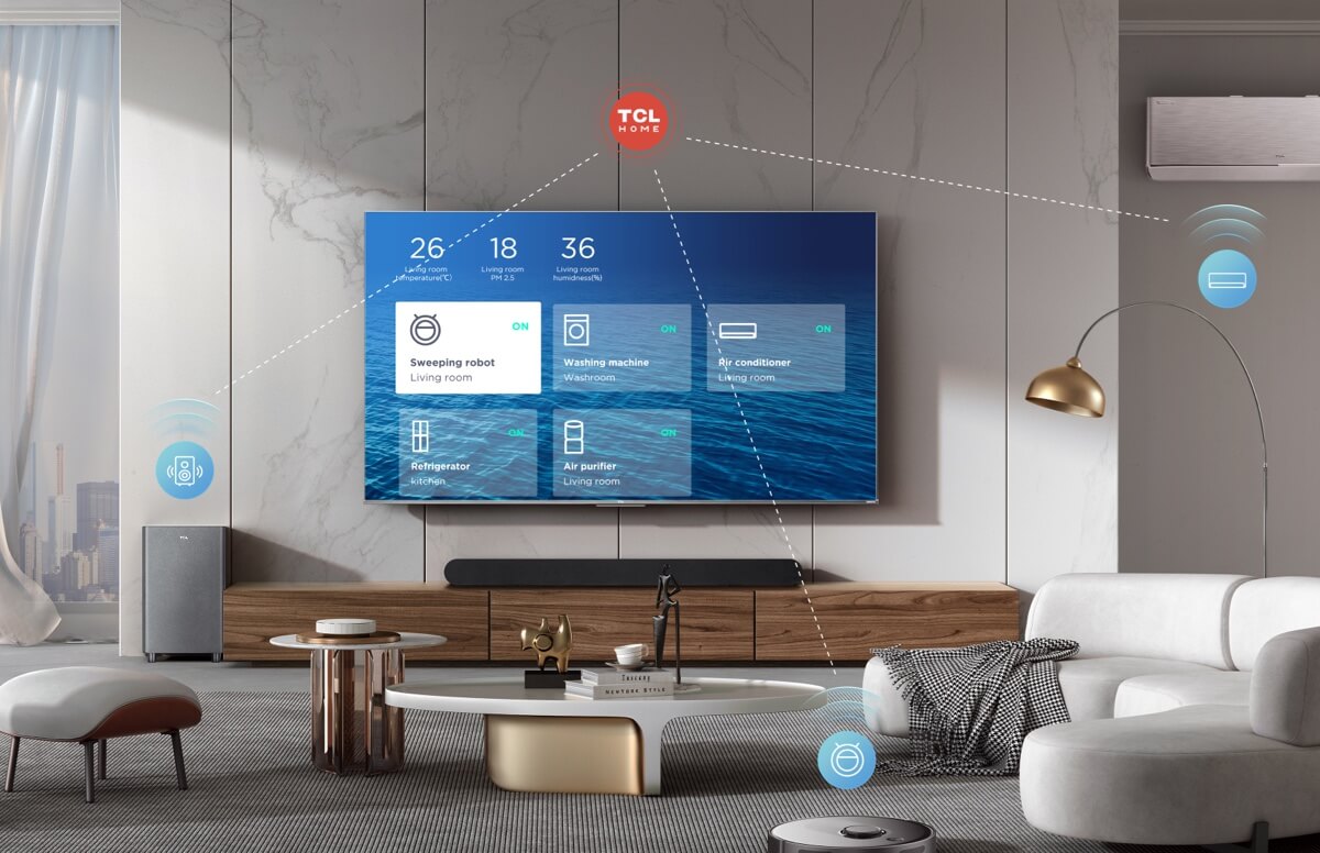 TCL TV QM850G Conexión con TCL Home App