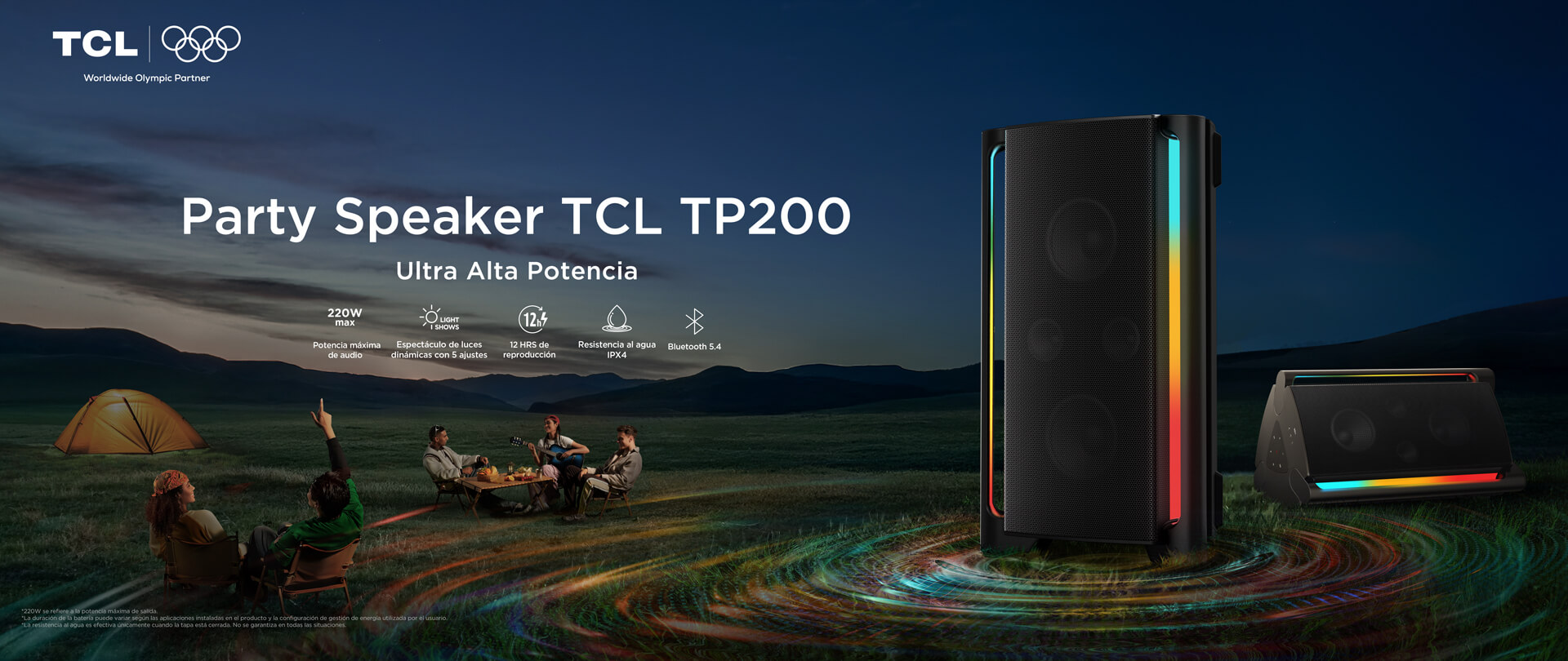 TCL TP200K Powerful Sound Party Speaker