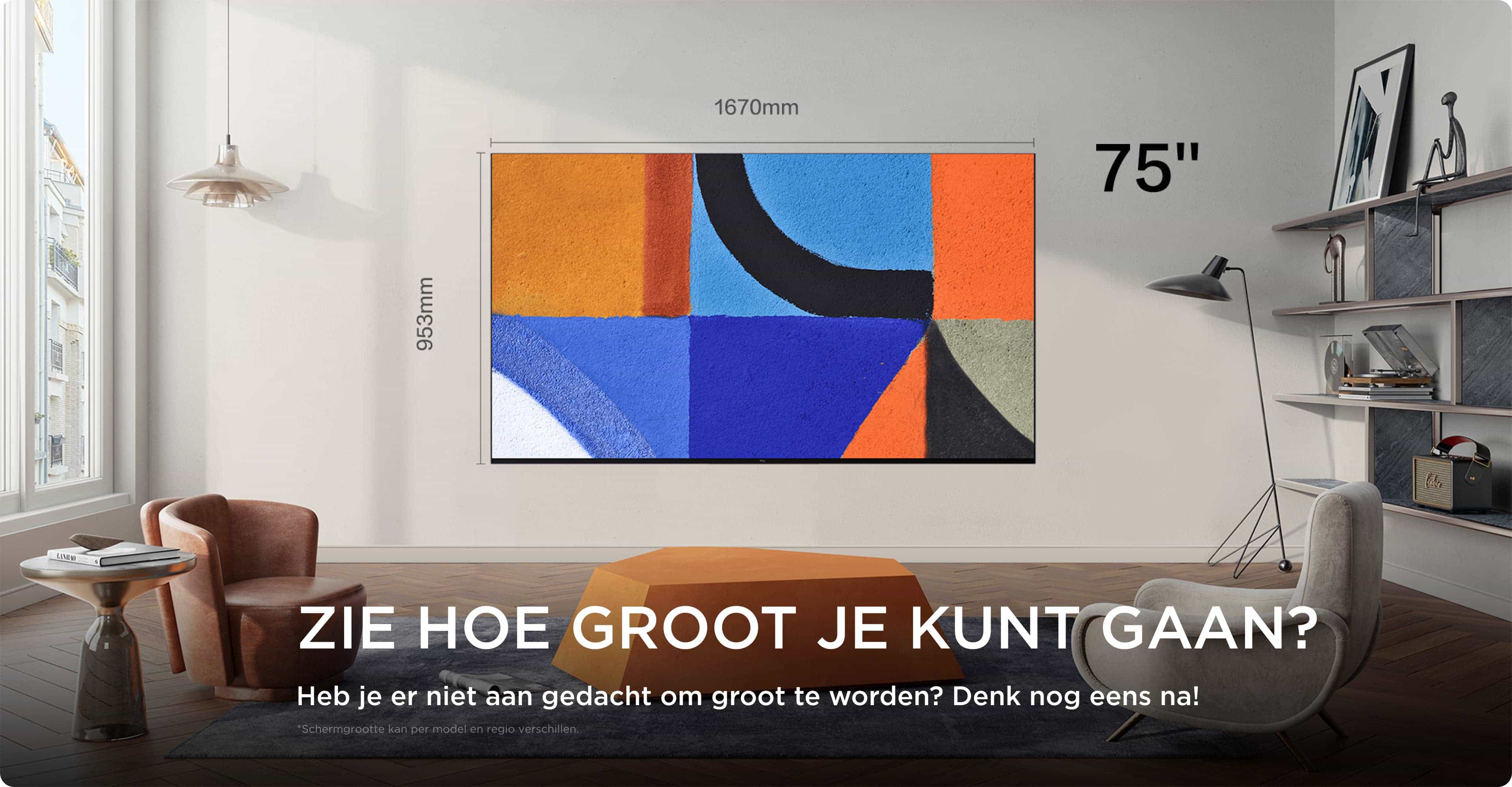 TCL Big TV Screen Size 