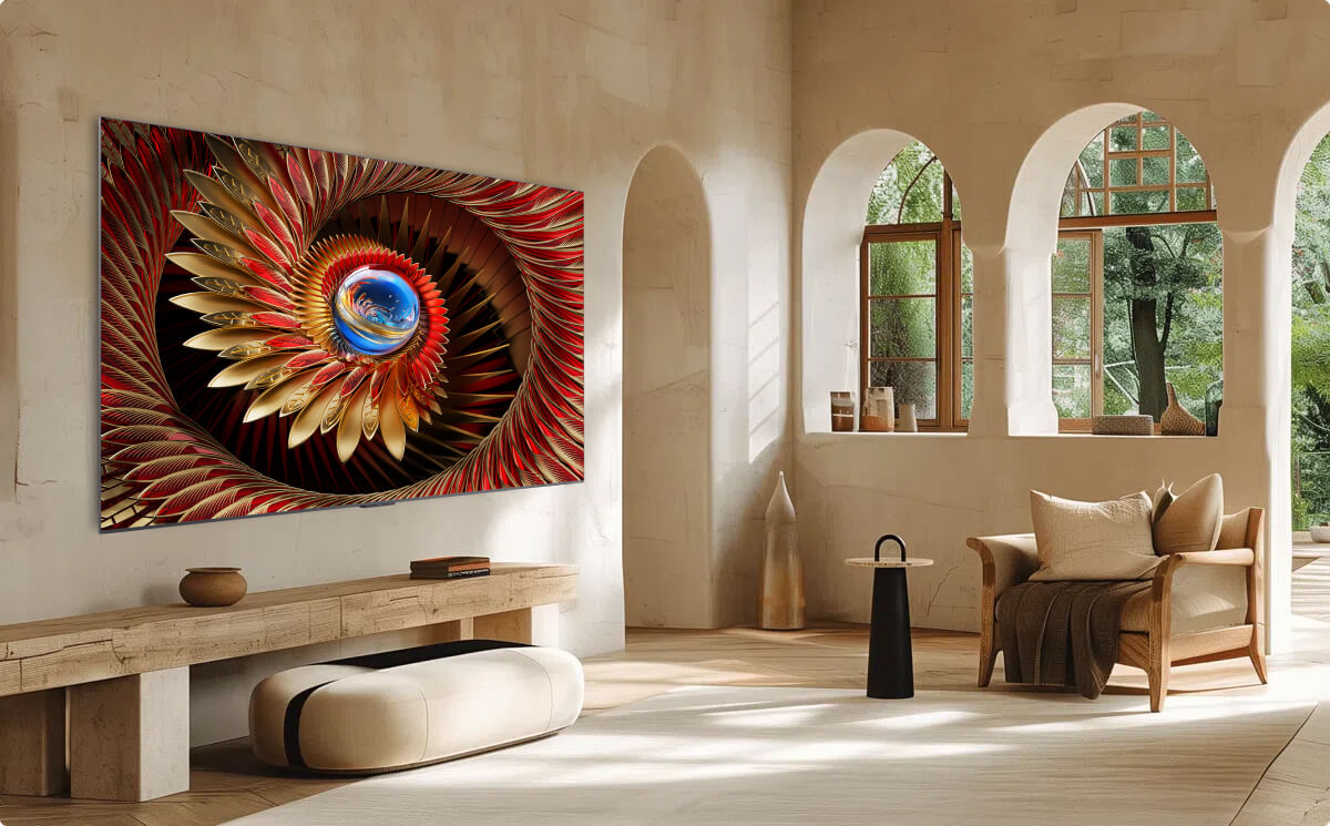 TCL A300 Art Frame TV blend into walls