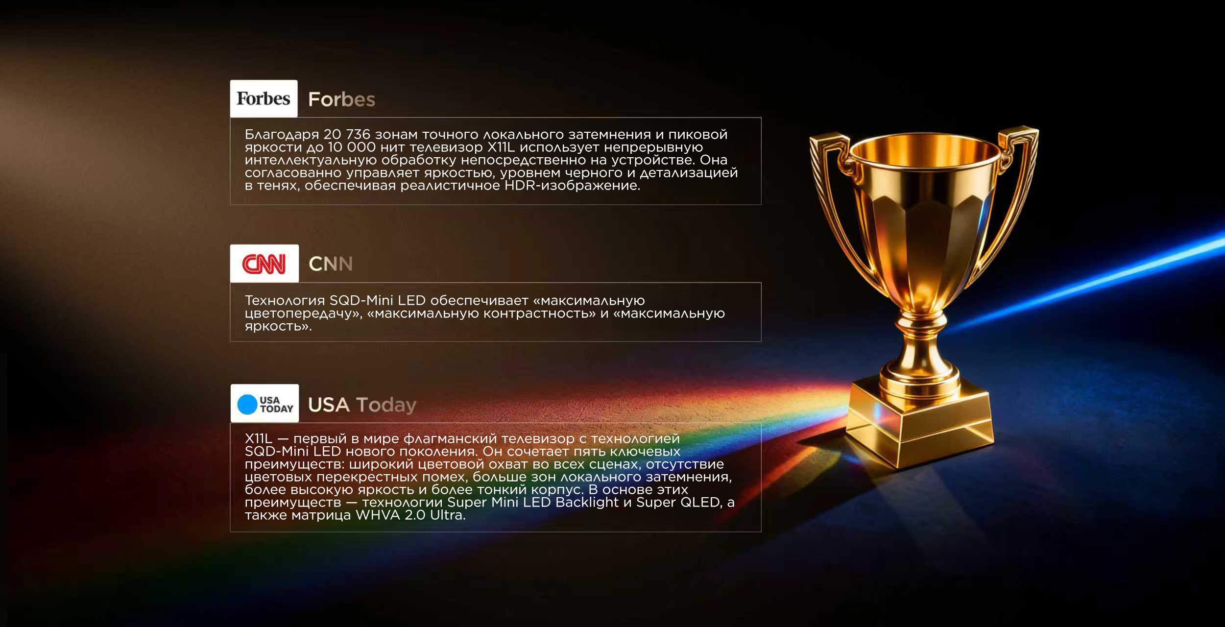 SQD-Mini LED  Technology wins Critically Acclaimed