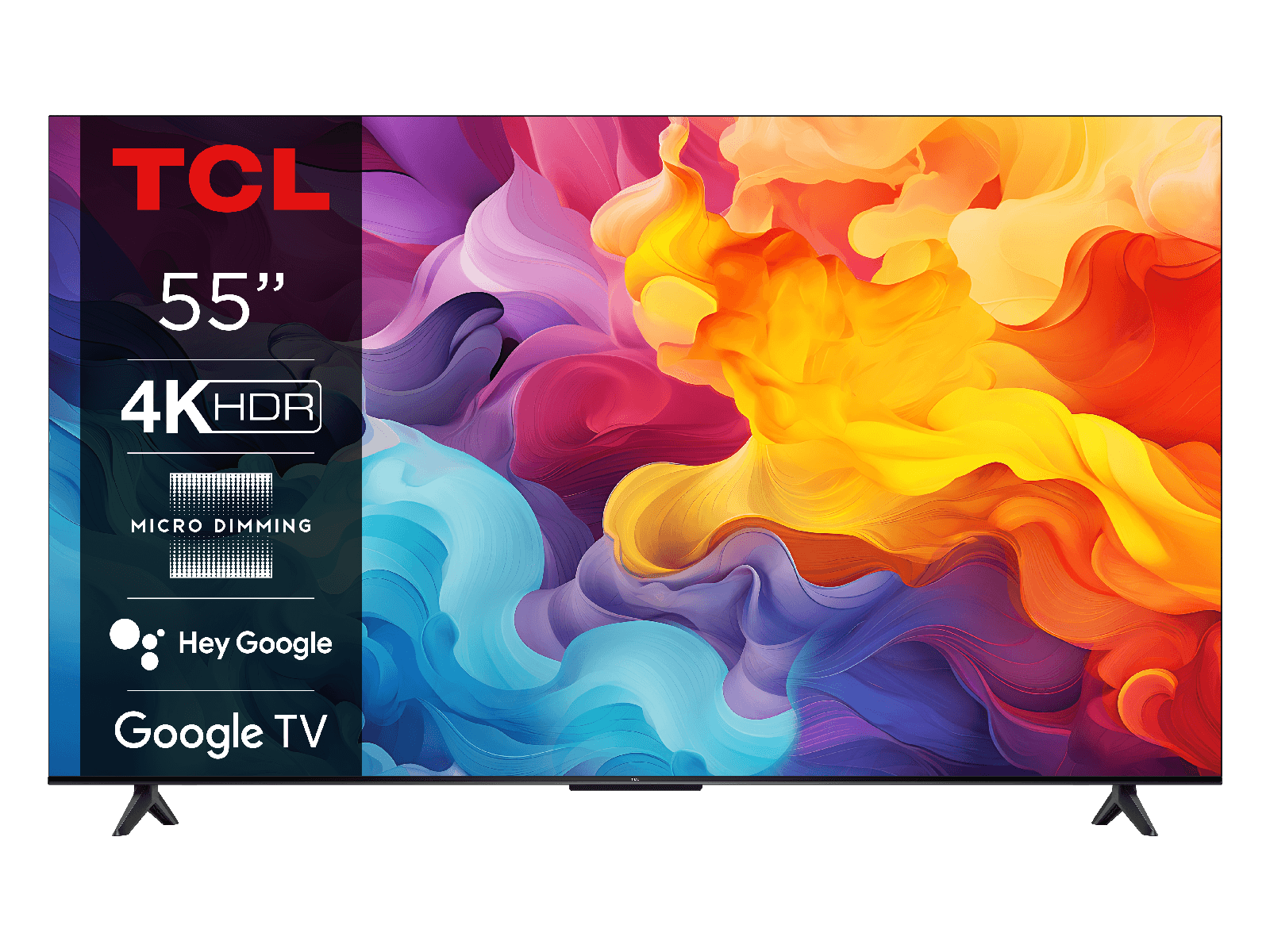 工場直売 美品 Android TV搭載 TCL 4K55型 55V6B 最新2024年製 テレビ
