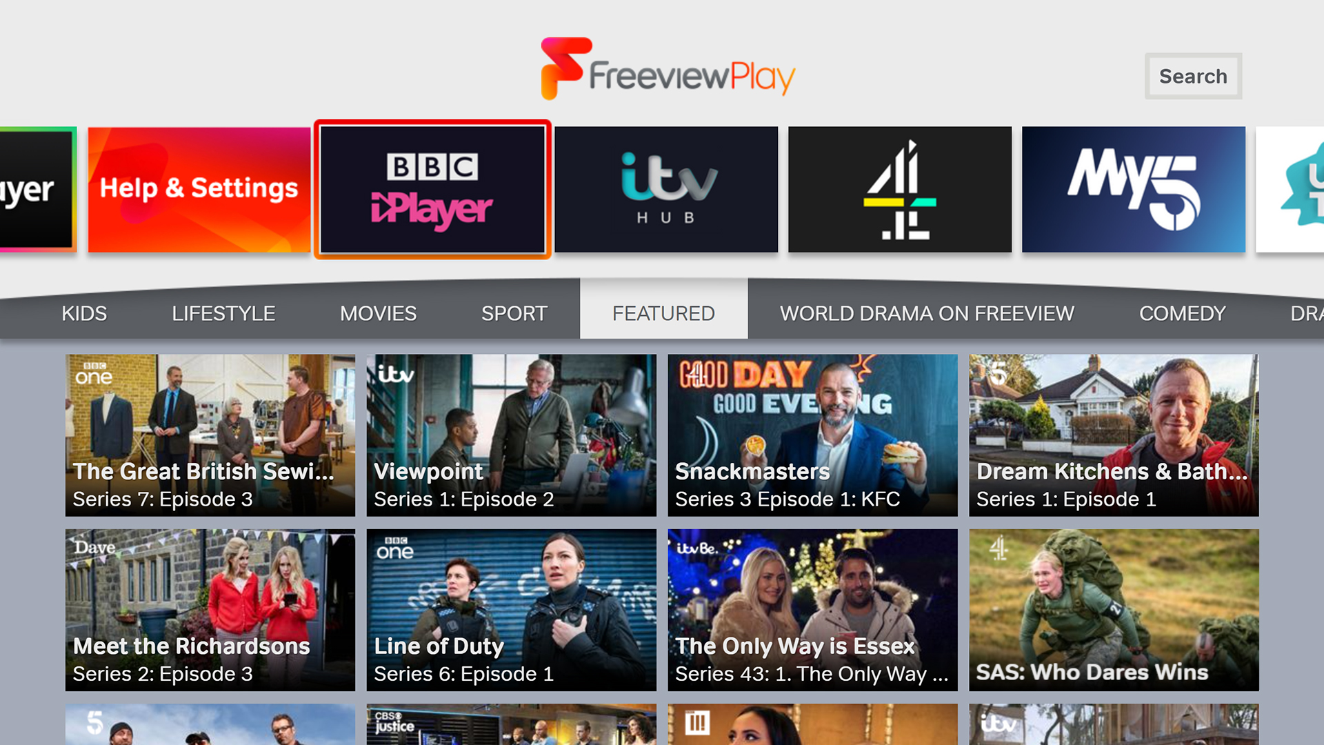 TCL TV C635K Freeview Play