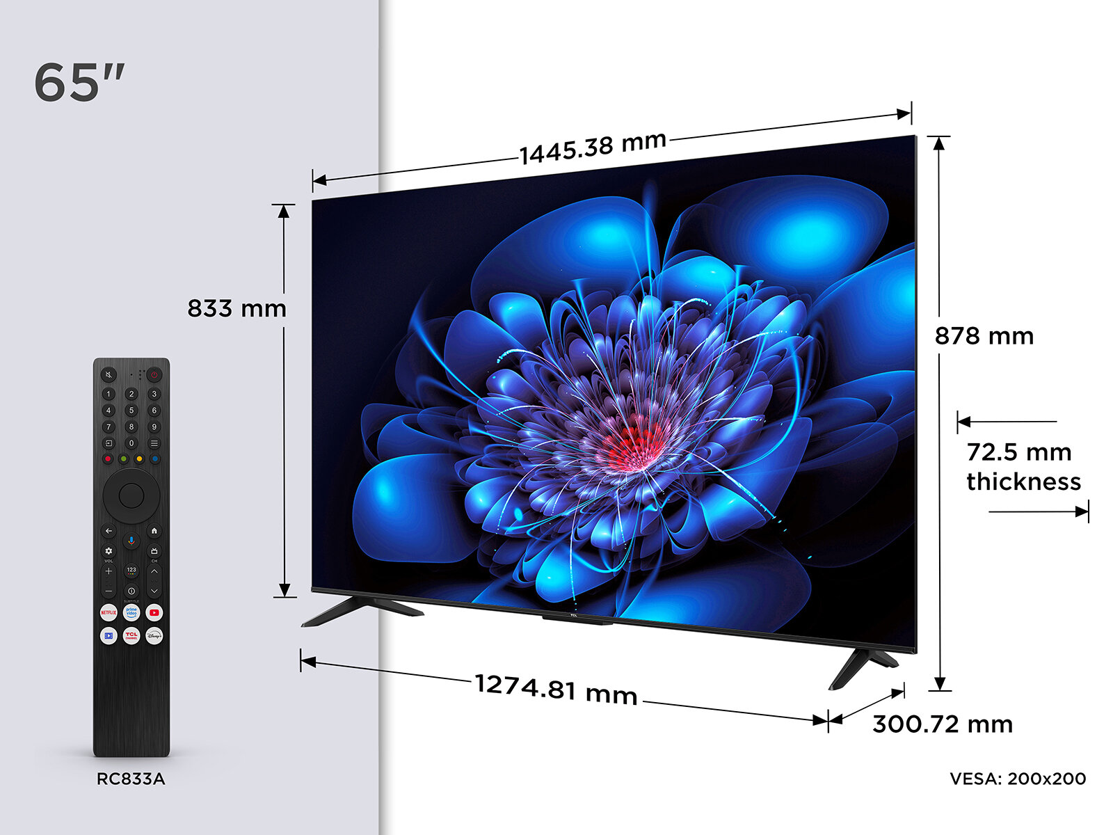 TCL P6K 65 Inch 4K Google TV Perfect for gaming | TCL UK