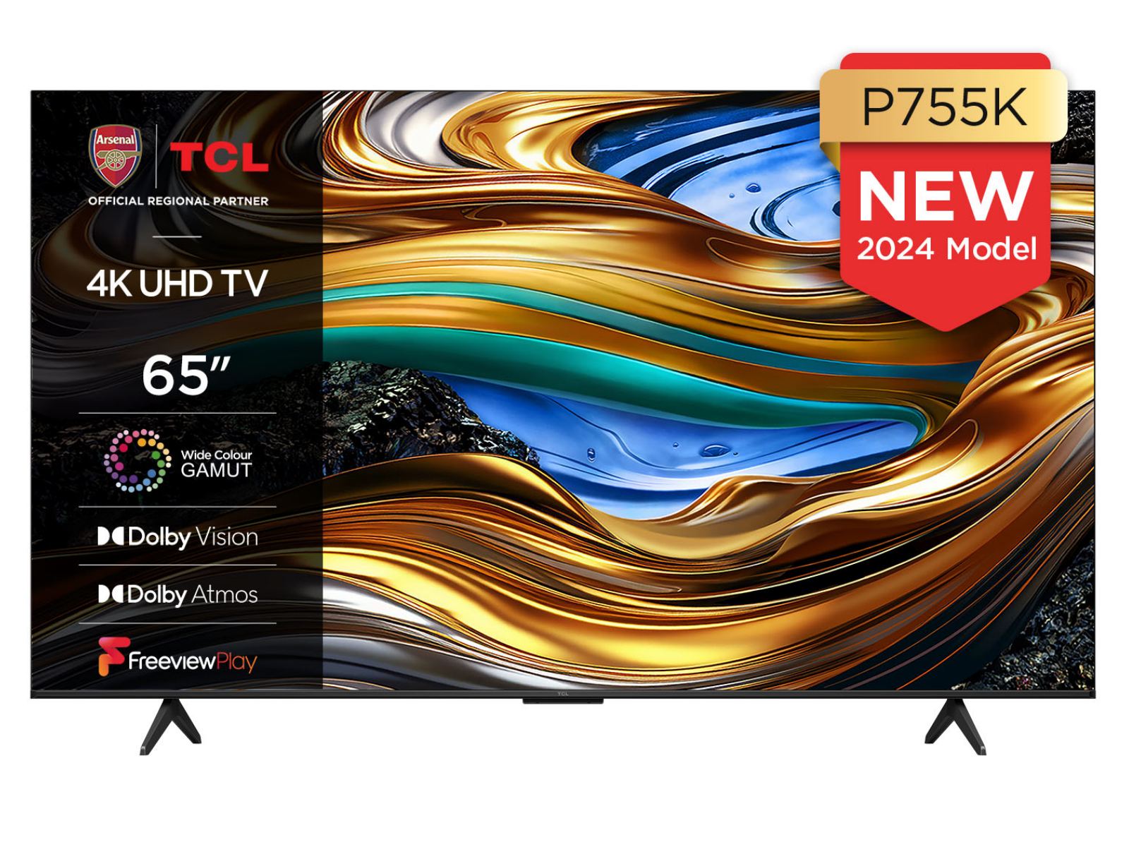 TCL TV 65型 TCL 65P755K 65” WCG – Wide Colour Gamut 4K HDR Smart Android