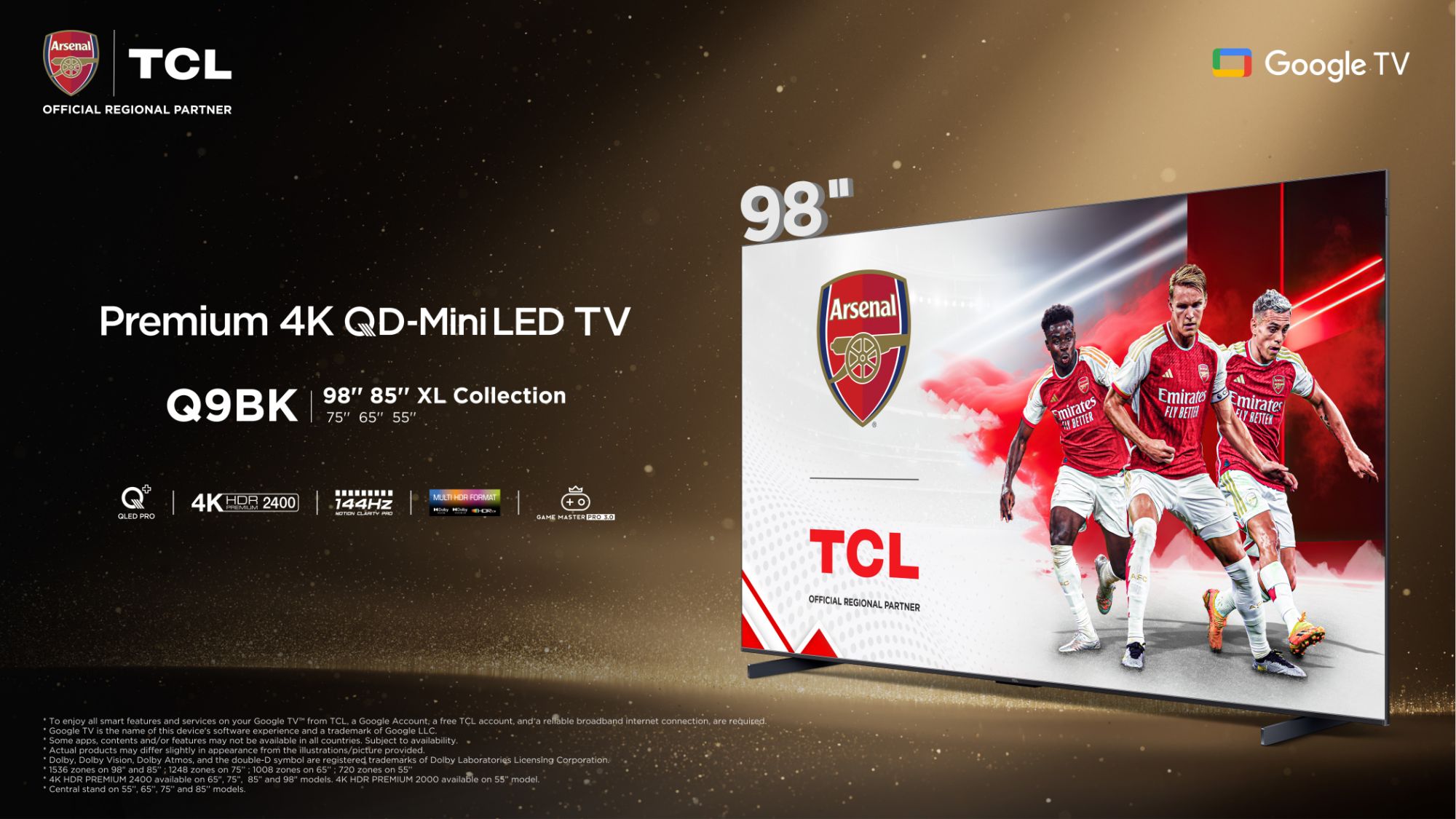 TCL Q9BK Premium QD-Mini LED 4K TV