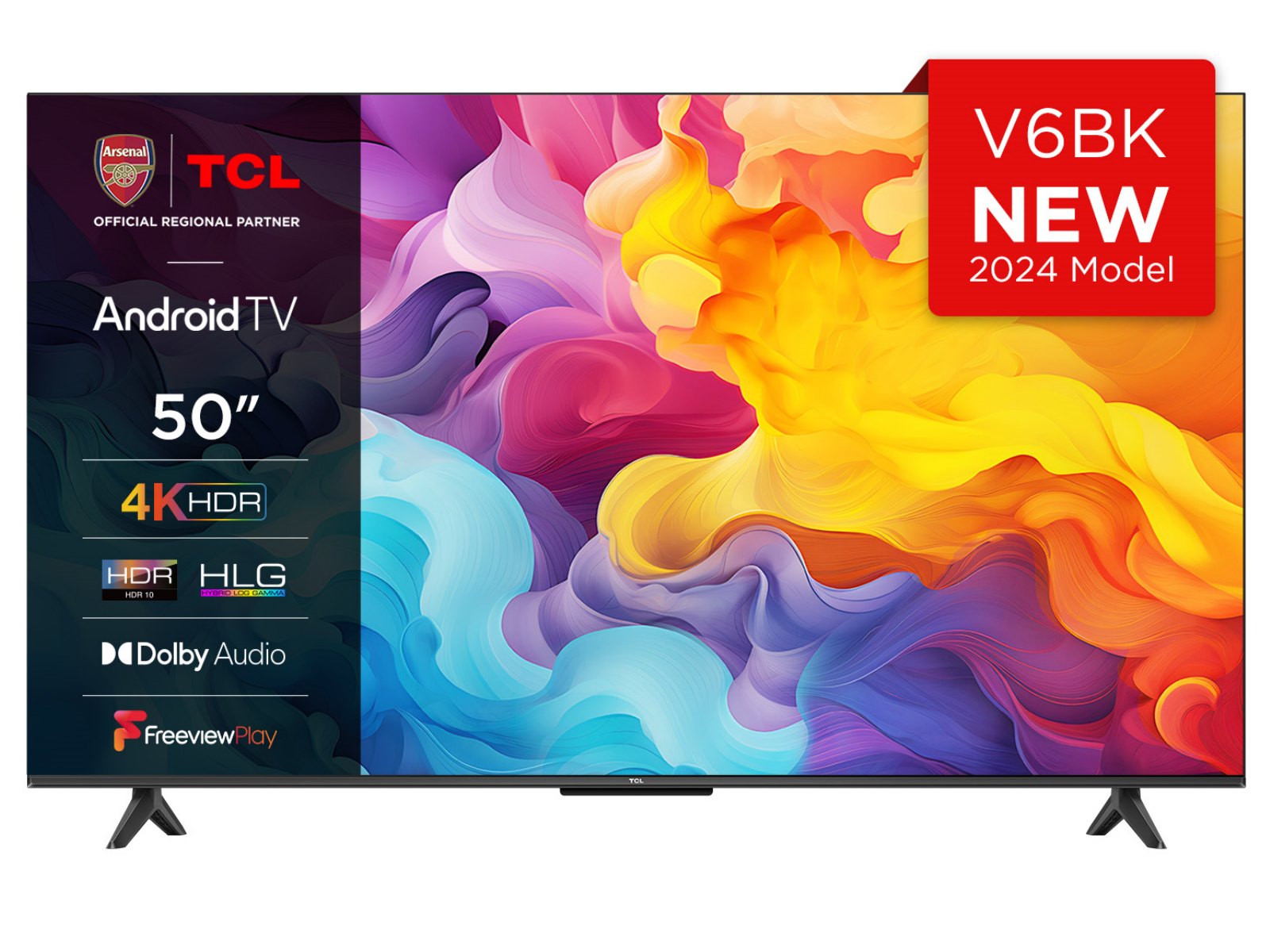 TCL 50V6BK 50” 4K HDR Smart Android TV