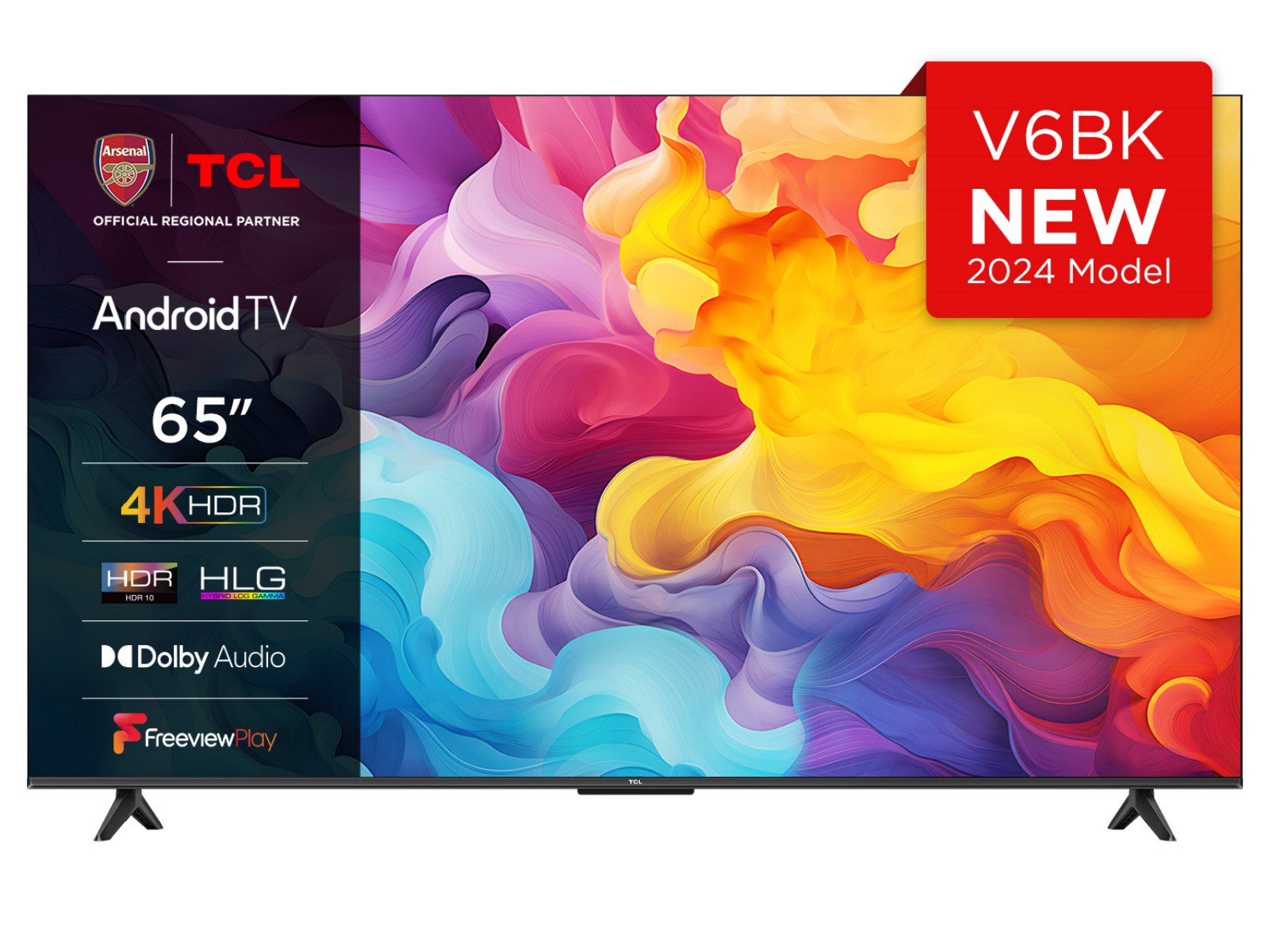TCL 65V6BK 65” 4K HDR Smart Android TV | TCL UK