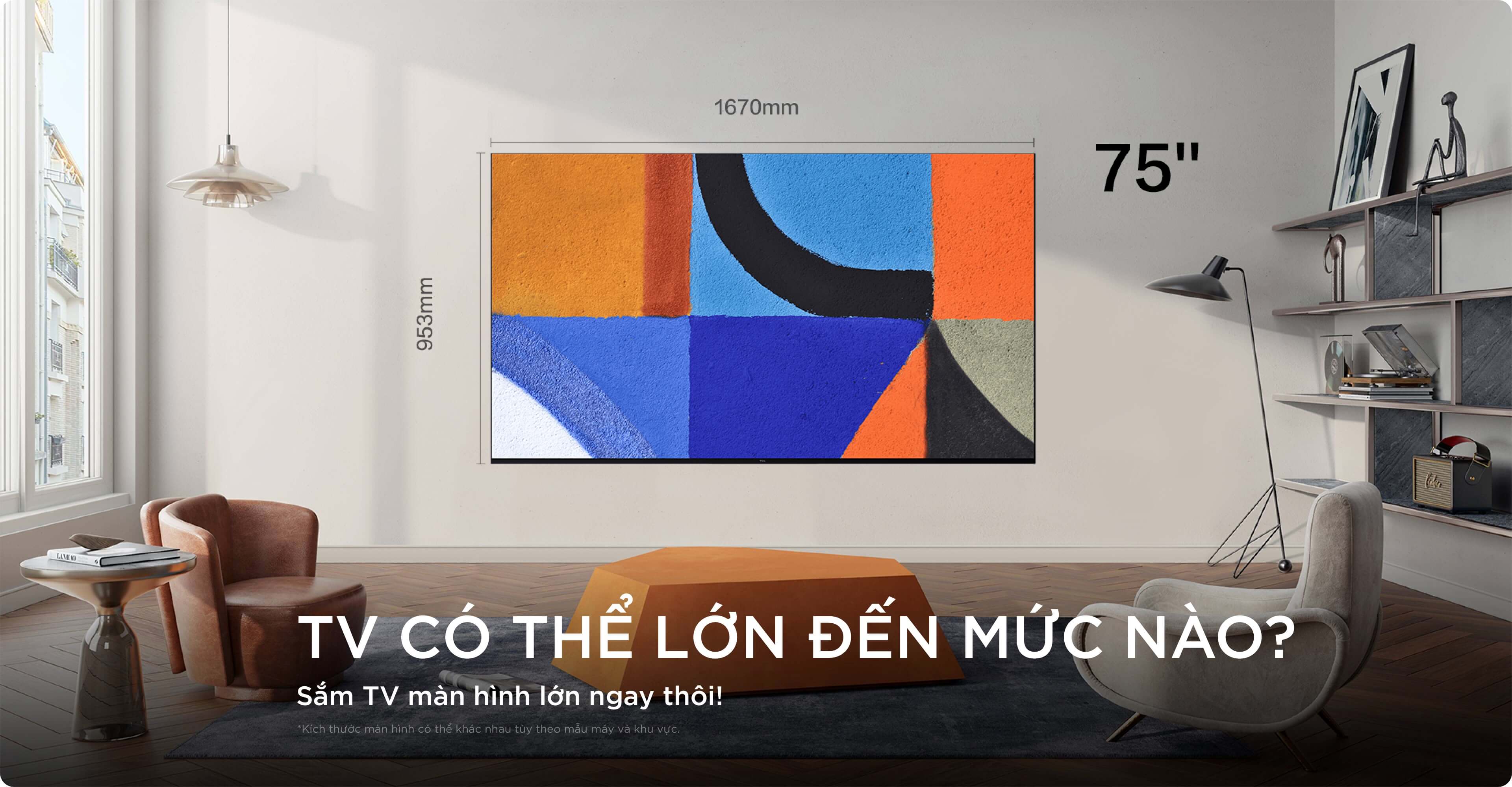 TCL Big TV Screen Size 