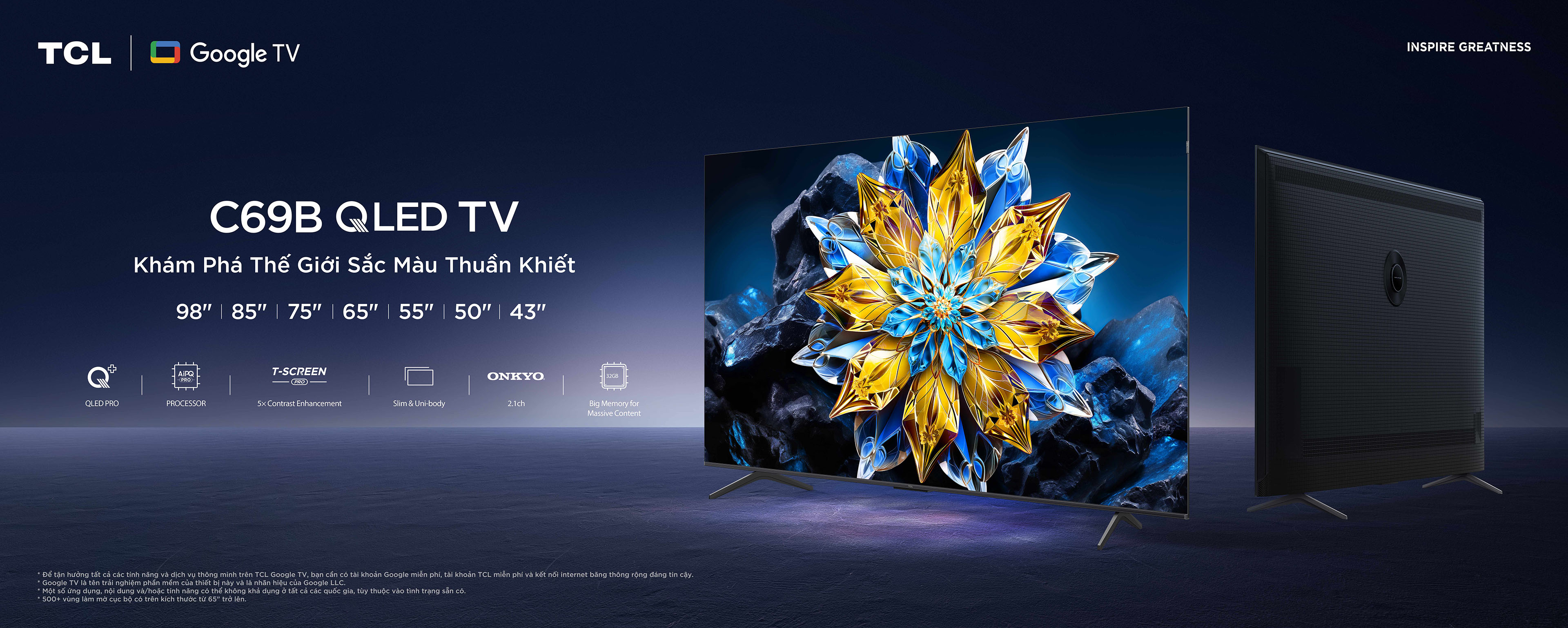 Top banner of  C655 QLED TV 