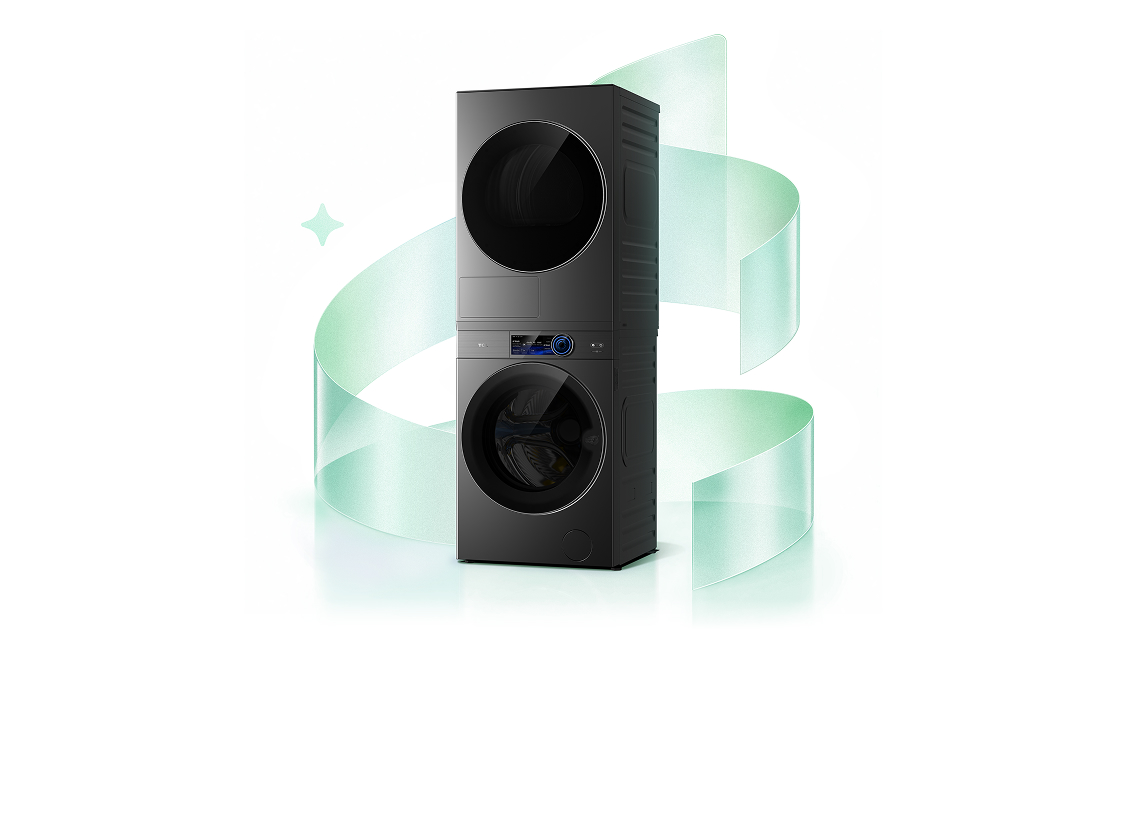TCL AI SuperDrum Wash & Dry Tower P9 Ultra