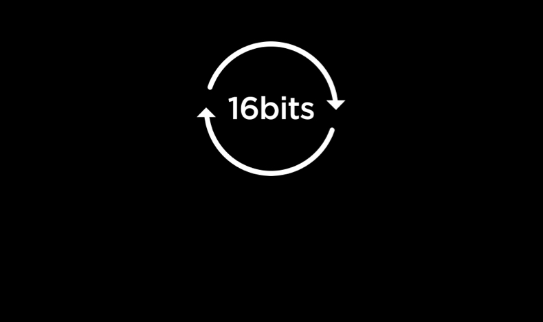 TV Mini LED com 16 bits bidirecionais