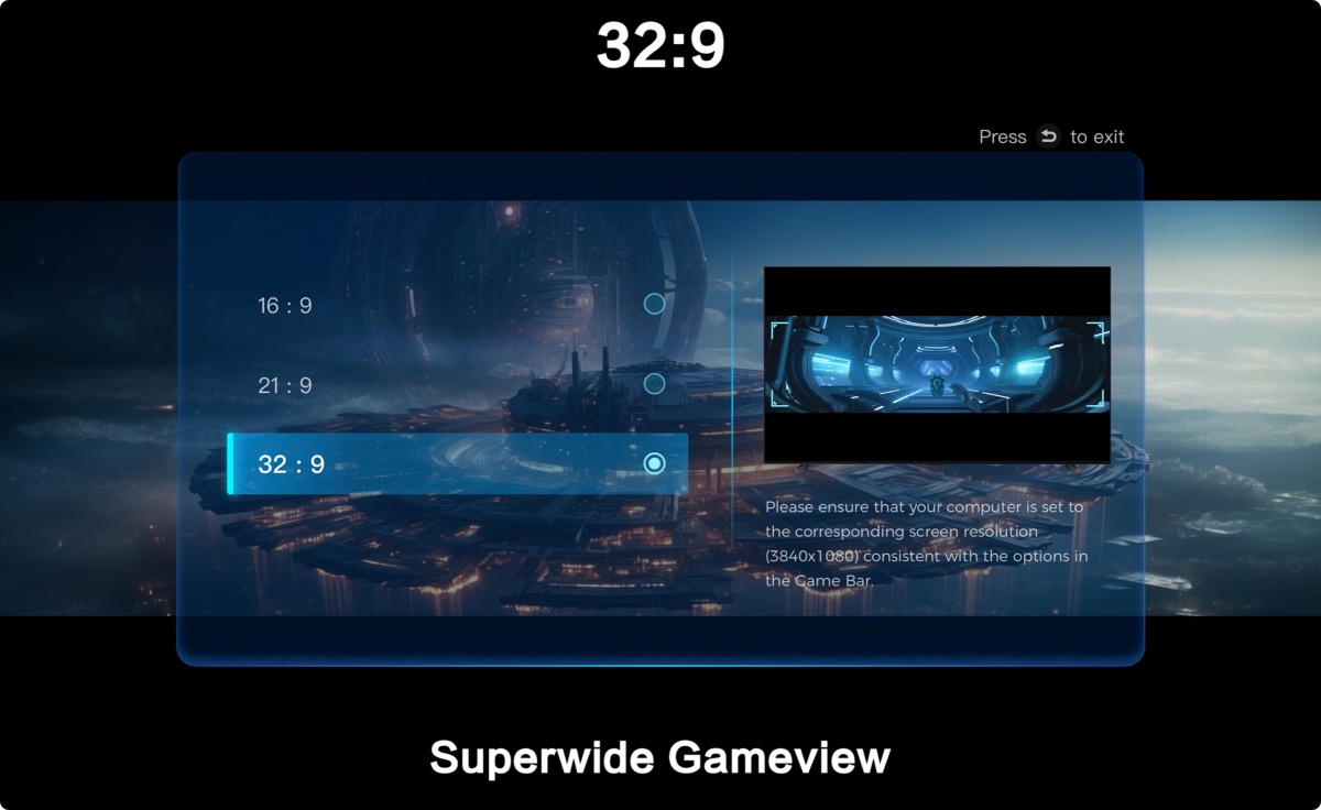 iFFALCON U75 superwide screen ratio