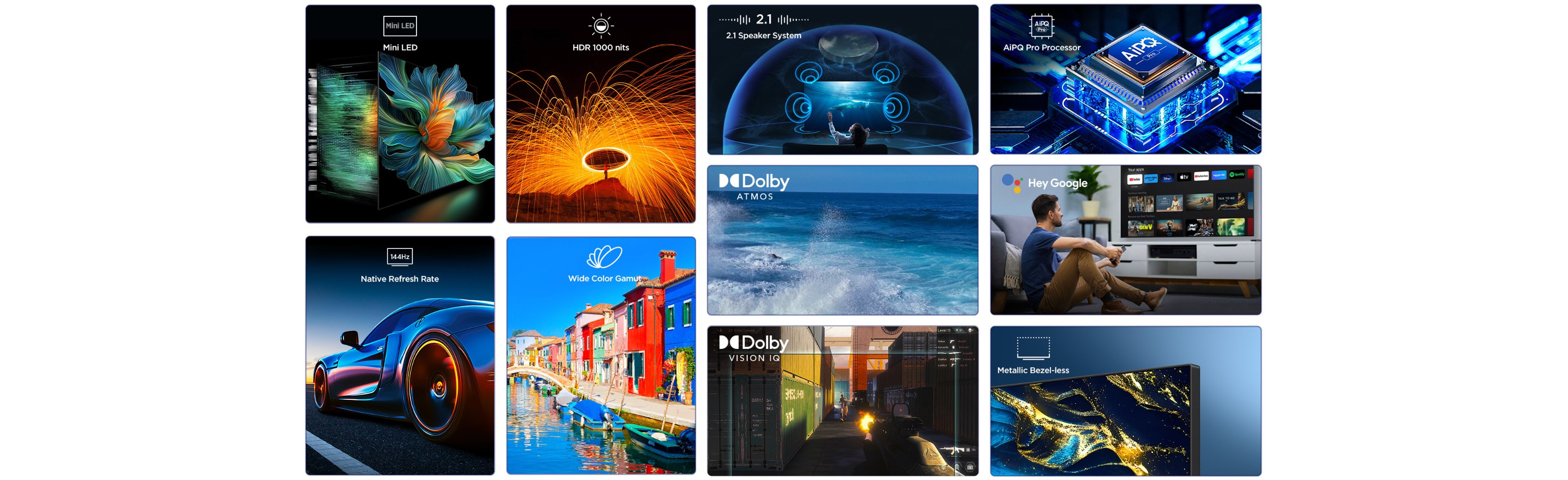 iFFALCON U85 4K Mini LED TV Top Characteristics