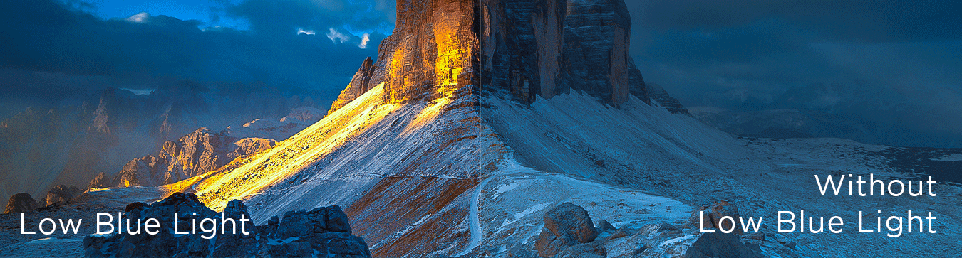 Low Blue Light vs low blue light
