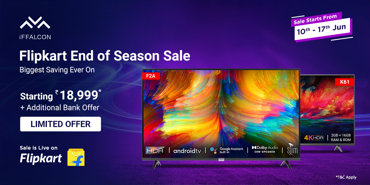 iFFALCON TV Offers-Flipkart End of Season Sale 2022