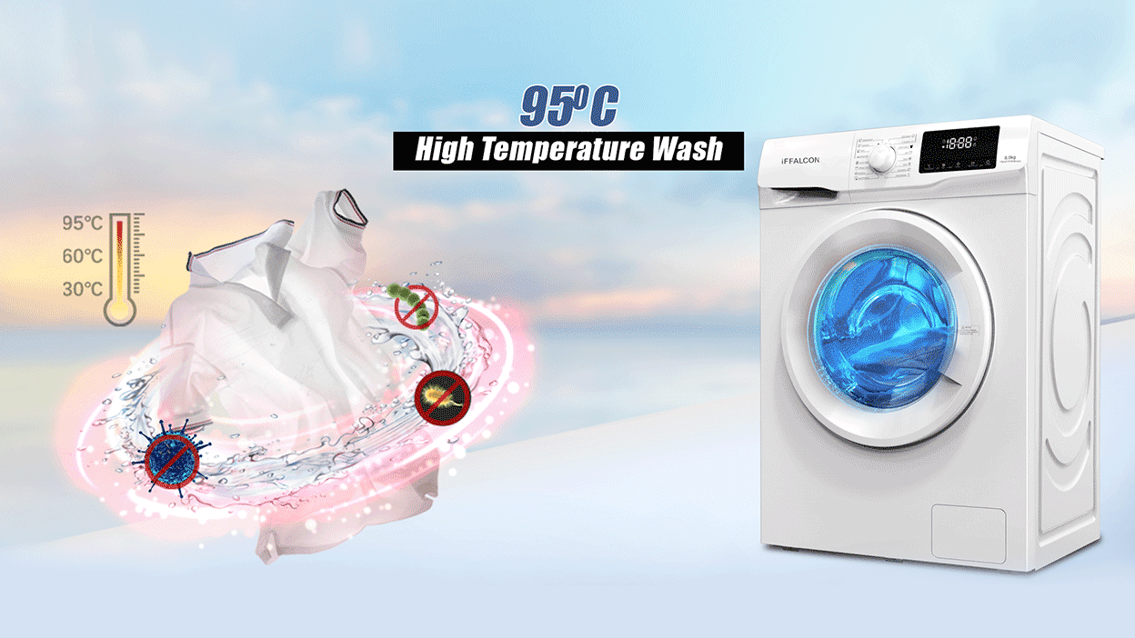 iFFALCON 8KG FWF80 Washing Machine Celsius Hot Water