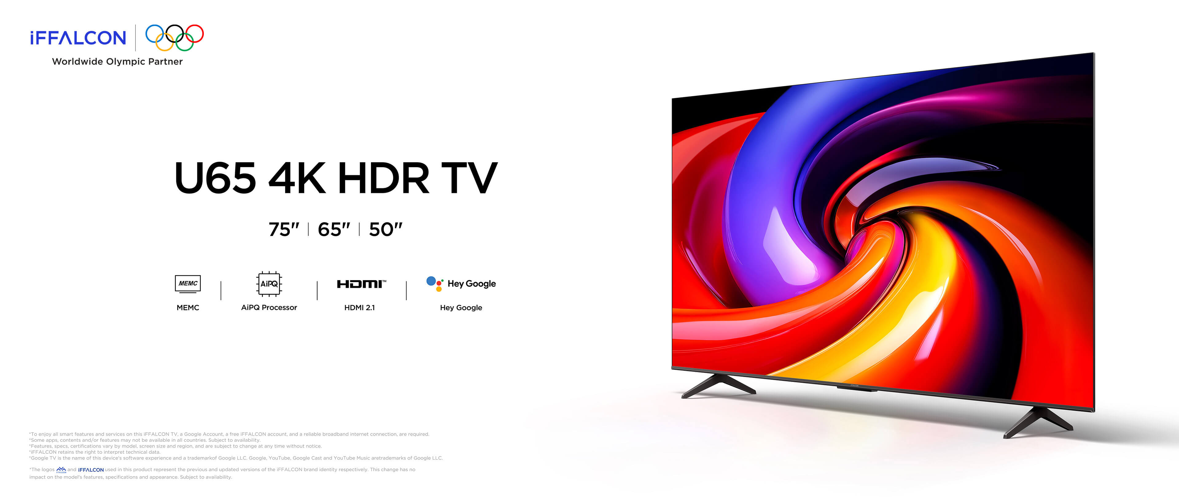 Top banner of  U64 4K UHD Google TV