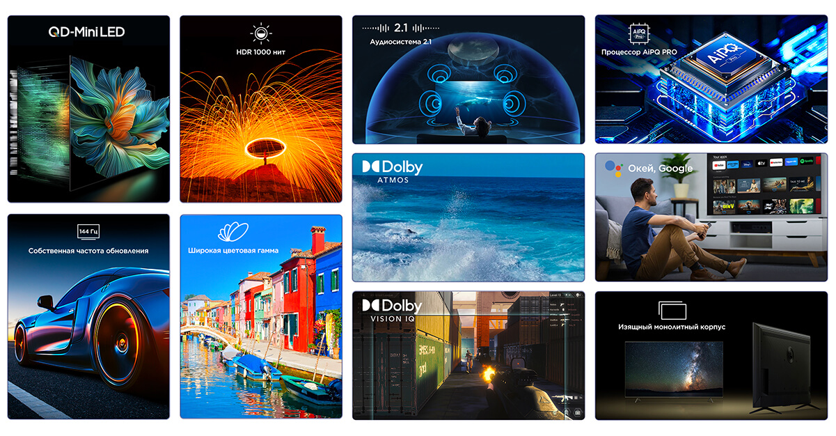 iFFALCON U85 4K Mini LED TV Top Characteristics